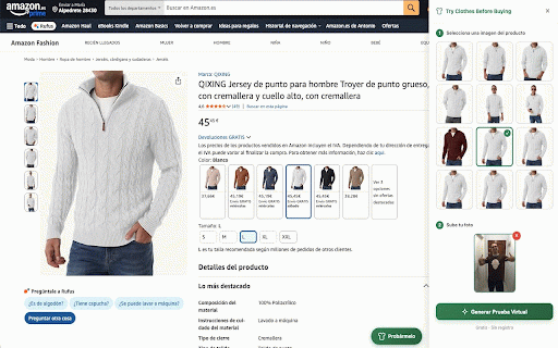 Try Clothes Before Buying :: Try on clothes from any online store before you buy. See how any outfit looks on you with AI.