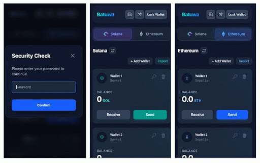 Batuwa Wallet :: A secure, serverless Solana & Ethereum wallet.