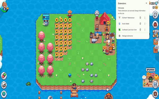 Sunflower Land Auto Farm :: Tự động thu hoạch và canh tác trong Sunflower Land.