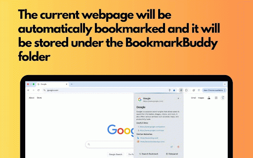 BookmarkBuddy | AI-Powered Bookmark Organizer :: AI-powered browser extension that organizes and analyzes bookmarks. Find your best bookmark instantly with smart semantic search.