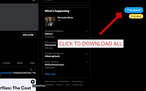 Content Harvest: X (twitter) Photo & Video Downloader :: Download photos and videos from X (Twitter) with organized file management