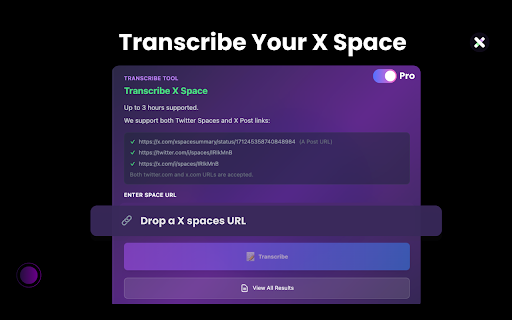 XspaceGPT Extension :: Summarize Twitter/X Spaces: audio, transcript, AI summary, mindmap.