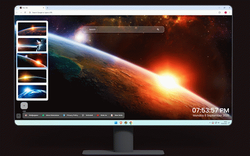 Space Sunrise Wallpaper :: Breathtaking space sunrises with cosmic views of stars, planets, and celestial beauty.