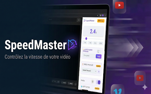SpeedMaster :: Control video playback speed on any website.