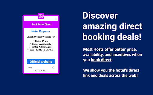 Direct Hotel Deals & Hotel Link Finder :: Keep searching for hotel rooms on travel booking platforms. We show you the official hotel website, direct price & deals in seconds.