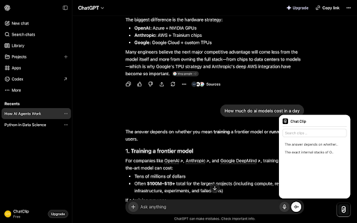 Chat Clip :: Bookmark and save AI conversations across ChatGPT, Claude, and Gemini. Free account sign-in required.