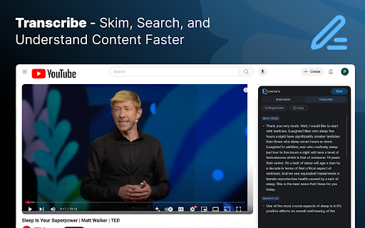Summario :: Generate AI summaries of YouTube videos instantly.