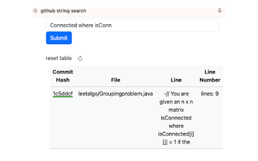 github string search :: Help find content across all git commits