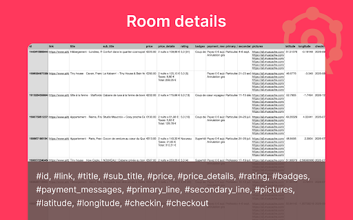 Airbnb Extractor - Export listings from Airbnb :: Export Airbnb search results to CSV, JSON, or Excel. Extract stays with prices, ratings, photos, and location in one click.