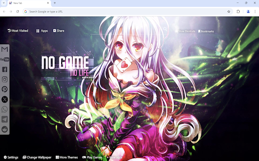 No Game No Life Wallpaper :: No Game No Life Wallpaper turn new tab to custom HD No Game No Life background. No Game No Life theme for anime fans.