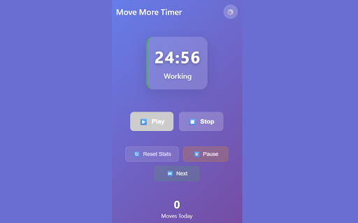 Move More Timer :: A super simple movement timer that helps you work, move, and take breaks to stay active - your future self will thank you for it