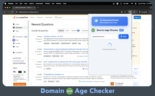 Domain Age Checker & WHOIS Lookup :: Check domain age and WHOIS information instantly. Find when any website was created and if it's available for registration.