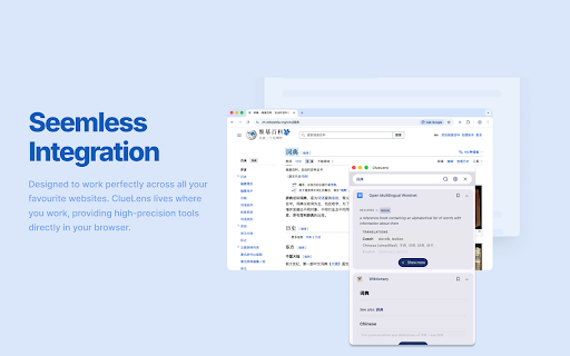 ClueLens BETA: Highlight to Translate & Dictionary Aggregator :: A powerful dictionary extension for language learners.