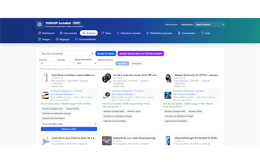 TDEB :: Sourcing, publication et suivi eBay automatisés — trouvez le fournisseur, publiez et surveillez vos annonces.