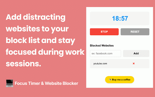 Focus Timer & Website Blocker :: Stay focused with Pomodoro timer and website blocker. Block distracting sites and manage your study/work time effectively.