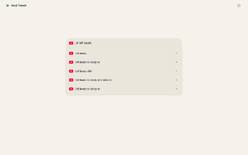 Fast Travel :: Turn your search bar into a command line for the web. Define short triggers and jump straight to the sites and searches you use.