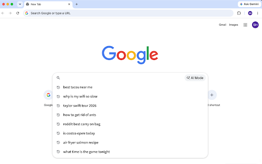 Search Hide :: While enabled, the words you search are kept out of your history.