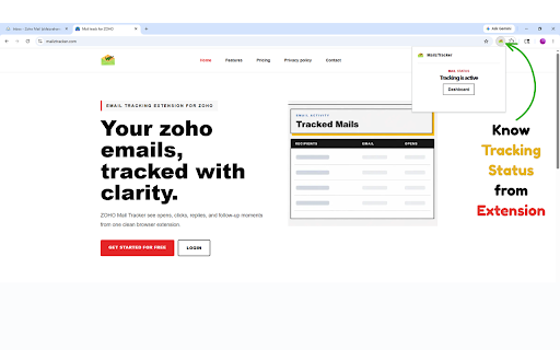 MailzTracker: ZOHO Mail tracker :: MailzTracker: Zoho Mail Tracker helps you know when your emails are opened in Zoho Mail. Receive real time email tracking insights,…