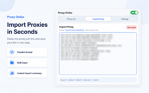 Proxily – Proxy Switcher & Checker :: Save, switch, check, and manage HTTP/HTTPS proxies.