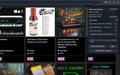 Gumroad Scraper: Export Products, Courses, Assets & more :: Scrape Products, Courses, Assets, and more from Gumroad, with options to export in formats such as CSV, Excel, JSON and others