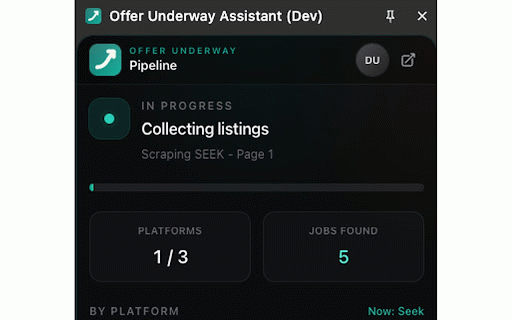 Offer Underway Assistant :: Save job listings from supported boards to Offer Underway (offerunderway.com). No automatic applications.