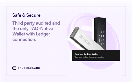 Crucible Wallet :: Crucible Wallet is your all-in-one Wallet for TAO—designed to make staking smarter