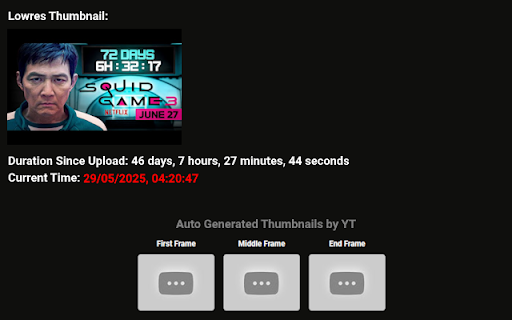YouTube Video Info :: Fetches information of a YouTube video