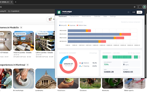 HostLedger — Airbnb Finance Tracker :: Auto-syncs Airbnb reservations and payouts, tracks expenses, and shows real per-property profit and cash flow.