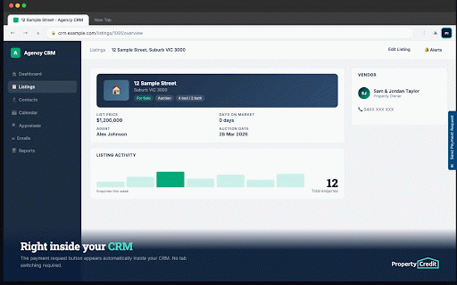 Property Credit Chrome Extension :: Extract data from any webpage DOM