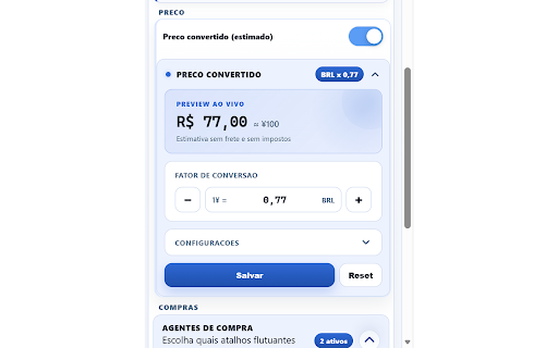 ImportKit :: Ferramentas para Goofish/Xianyu e Taobao com botao liga/desliga.