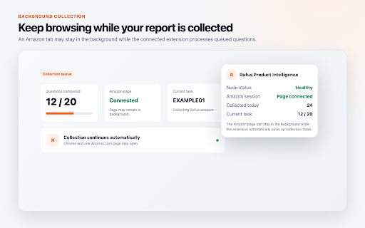 Amazon AI Shopping Visibility :: See how Amazon's shopping AI understands and recommends any ASIN. Find listing gaps, visibility risks, and AI-mentioned competitors.