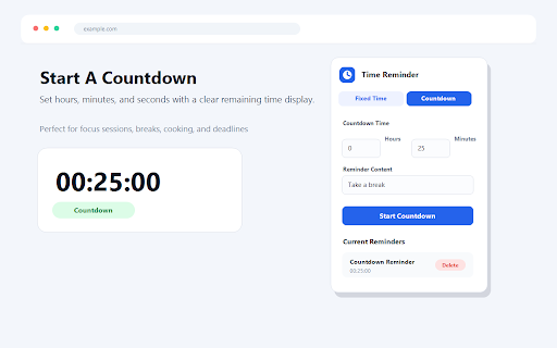 Time Reminder - 时间提醒工具 :: Fixed, countdown, monthly, anniversary, pomodoro, and multi-task reminders