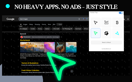 Pointer Pop by Click and Theme :: Simple cursors that pop. No heavy apps. No ads.