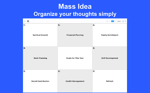 MandalaManager: 3x3 9x9 Grid :: 9-Grid Thinking: Ideas & Plans