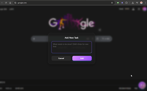 TaskFlow - quick todo list :: A distraction-free, floating todo list that follows you across the browser.