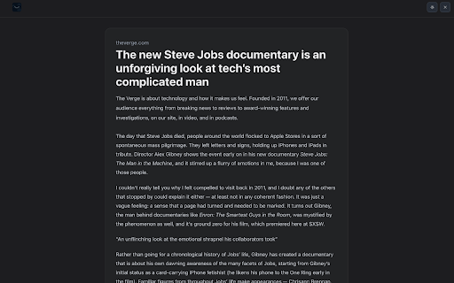 Hush - A Beautiful Reader Mode :: Hush is a beautiful reader that transforms cluttered websites into clean and focused reading experiences.