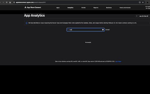 App Store Connect Dark Mode :: Applies a dark theme to App Store Connect.