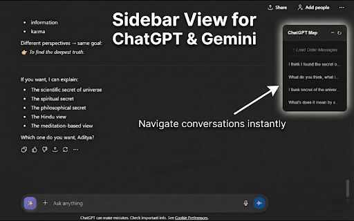 Prompt Enhancer & Chat Navigator :: Enhance prompts and navigate chat history on AI platforms.