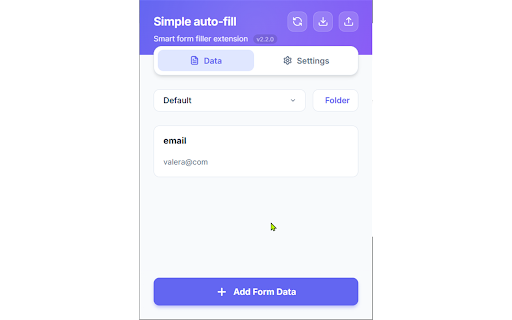 Simple auto-fill :: The simplest form filler with auto-suggestions and right-click menu