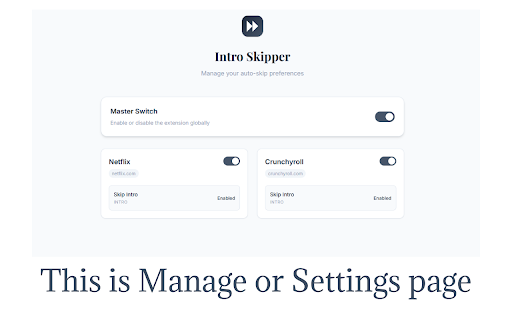 Intro Skipper :: Automatically skip intros on Netflix, Crunchyroll and other streaming services