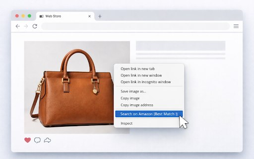Amazon Search By Image - Quick Product Finder :: Right-click any image to search on Amazon! Find products fast and dropship easily with this powerful image search tool.