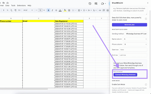 SheetMind AI: Lead Management & Automation :: Manage leads, track follow-ups, and automate your sales workflow. Turn Google Sheets into a simple lead management CRM.