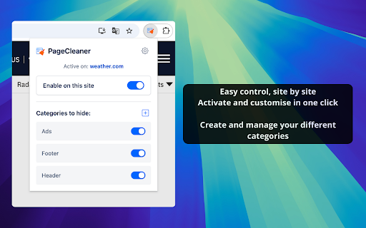 PageCleaner – Make items disappear :: Easily hide unwanted elements on any website with your own customised rules.