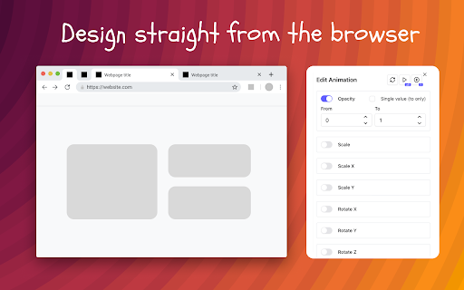 Bouncy House - Animate any website :: Design, test and deploy animations on any website. Right from the browser!