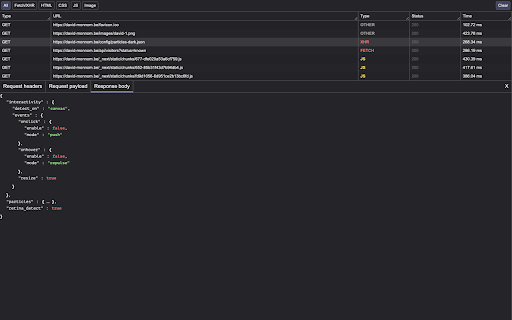 Networkly :: Chrome extension to simplify network request inspection. Focuses on request payloads and responses.