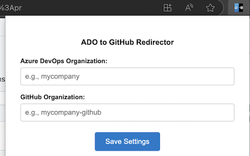 ADO to GitHub Redirector :: Redirect Azure DevOps Repos URLs to corresponding GitHub URLs