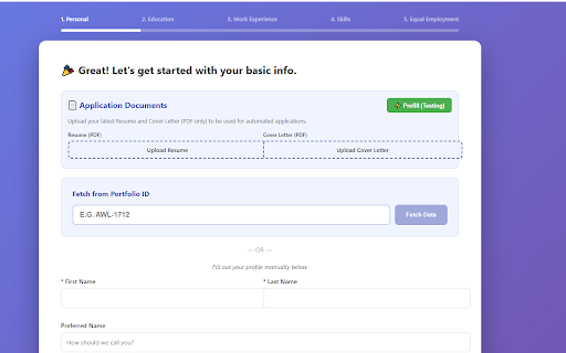 Job Application Autofill :: Autofill job applications with deterministic canonical mapping hard - updated