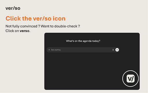 verso :: Get alternative perspectives on your chat conversations