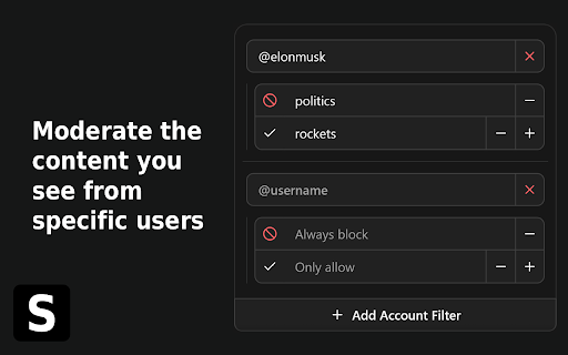 SocialFilter :: AI-powered social media feed filtering. Take control of your feed, stop doomscrolling, and enjoy social media again.