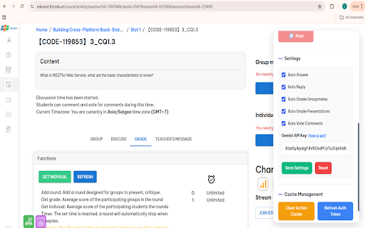 Edunext Premium Auto :: EduNext Auto Tools là tiện ích mở rộng Google Chrome mạnh mẽ, hỗ trợ sinh viên trên nền tảng EduNext.